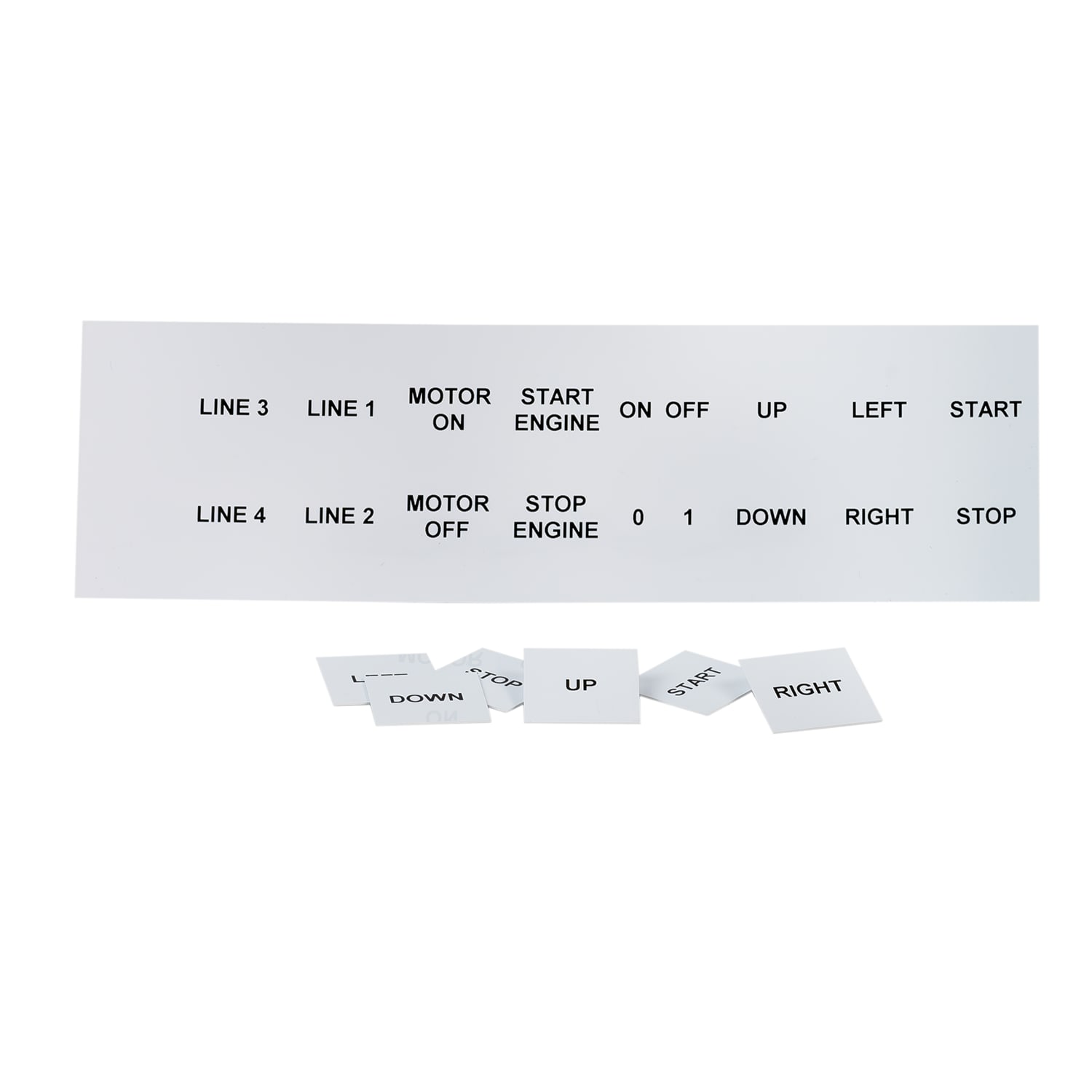 GRAFOPLAST - Targhetta in PVC adesiva Bianco 27x27mm - 288 pezzi.  Si applica ovunque, interno ed esterno quadro grazie all'adesivo posto sul retro