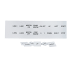 GRAFOPLAST - Targhetta in PVC adesiva Bianco 27x27mm - 288 pezzi. Si applica ovunque, interno ed esterno quadro grazie all'adesivo posto sul retro