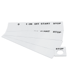 GRAFOPLAST - Targhetta Pulsanti in PVC adesiva Bianco 50x50 mm diametro30,5 mm - 176 pezzi. Studiata per i diversi modelli di pulsantiere; adesive o ad incastro sul pulsante