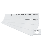 GRAFOPLAST - Targhetta Pulsanti in PVC adesiva Bianco 50x50 mm diametro30,5 mm - 176 pezzi.  Studiata per i diversi modelli di pulsantiere; adesive o ad incastro sul pulsante