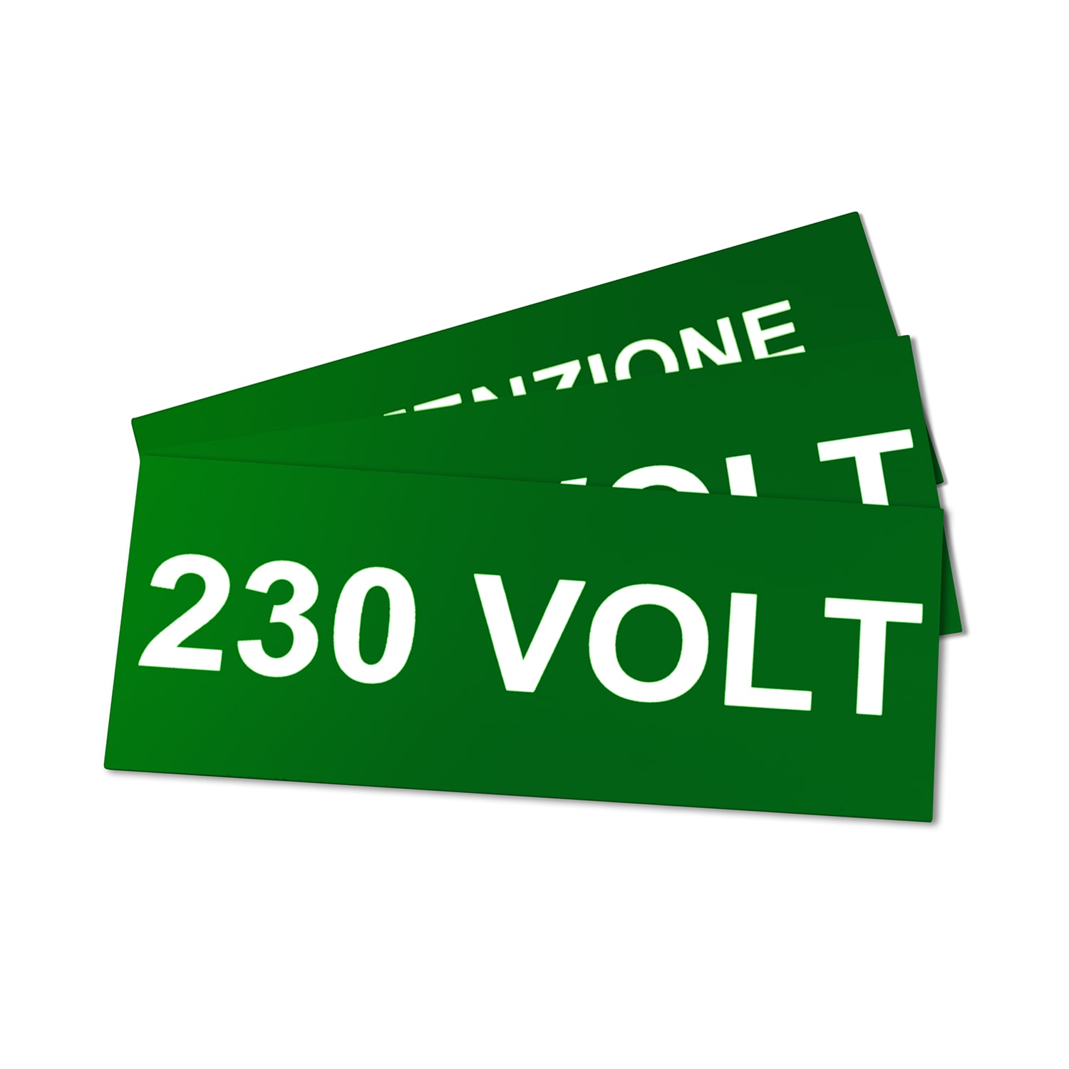 GRAFOPLAST - Targa Quadro in PVC adesiva Verde 145x60 mm - 15 pezzi. La targa si applica direttamente ed in sicurezza tramite il suo biadesivo che ha un'elevata adesione, permettendo di identificare con estrema semplicitè e rapiditè i quadri di distribuzione.