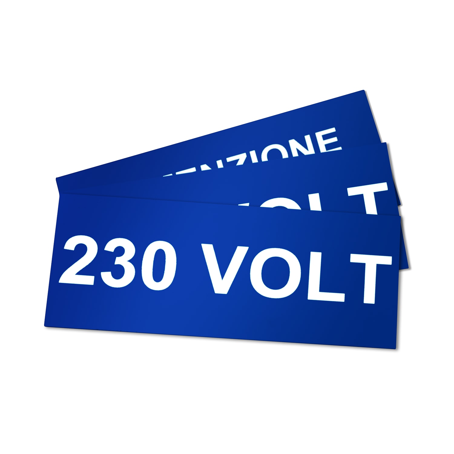 GRAFOPLAST - Targa Quadro in PVC adesiva Blu 145x60 mm - 15 pezzi. La targa si applica direttamente ed in sicurezza tramite il suo biadesivo che ha un'elevata adesione, permettendo di identificare con estrema semplicitè e rapiditè i quadri di distribuzione.