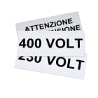 GRAFOPLAST - Targa Quadro in PVC adesiva Bianco 145x60 mm - 15 pezzi. La targa si applica direttamente ed in sicurezza tramite il suo biadesivo che ha un'elevata adesione, permettendo di identificare con estrema semplicitè e rapiditè i quadri di distribuzione.