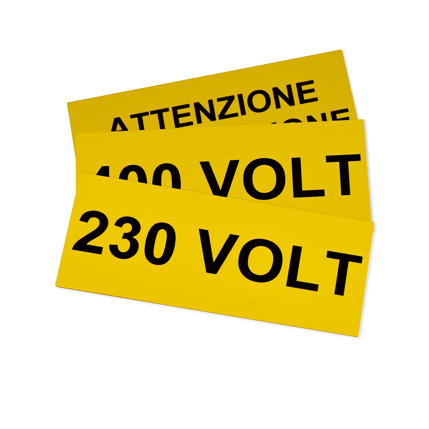 GRAFOPLAST - Targa Quadro in PVC adesiva Giallo 145x60 mm - 15 pezzi. La targa si applica direttamente ed in sicurezza tramite il suo biadesivo che ha un'elevata adesione, permettendo di identificare con estrema semplicitè e rapiditè i quadri di distribuzione.