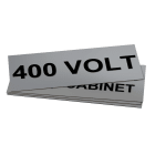 GRAFOPLAST - Targa Quadro in PVC adesiva Metal 150x60 mm - 15 pezzi. La targa si applica direttamente ed in sicurezza tramite il suo biadesivo che ha un'elevata adesione, permettendo di identificare con estrema semplicitè e rapiditè i quadri di distribuzione. EVO460150M