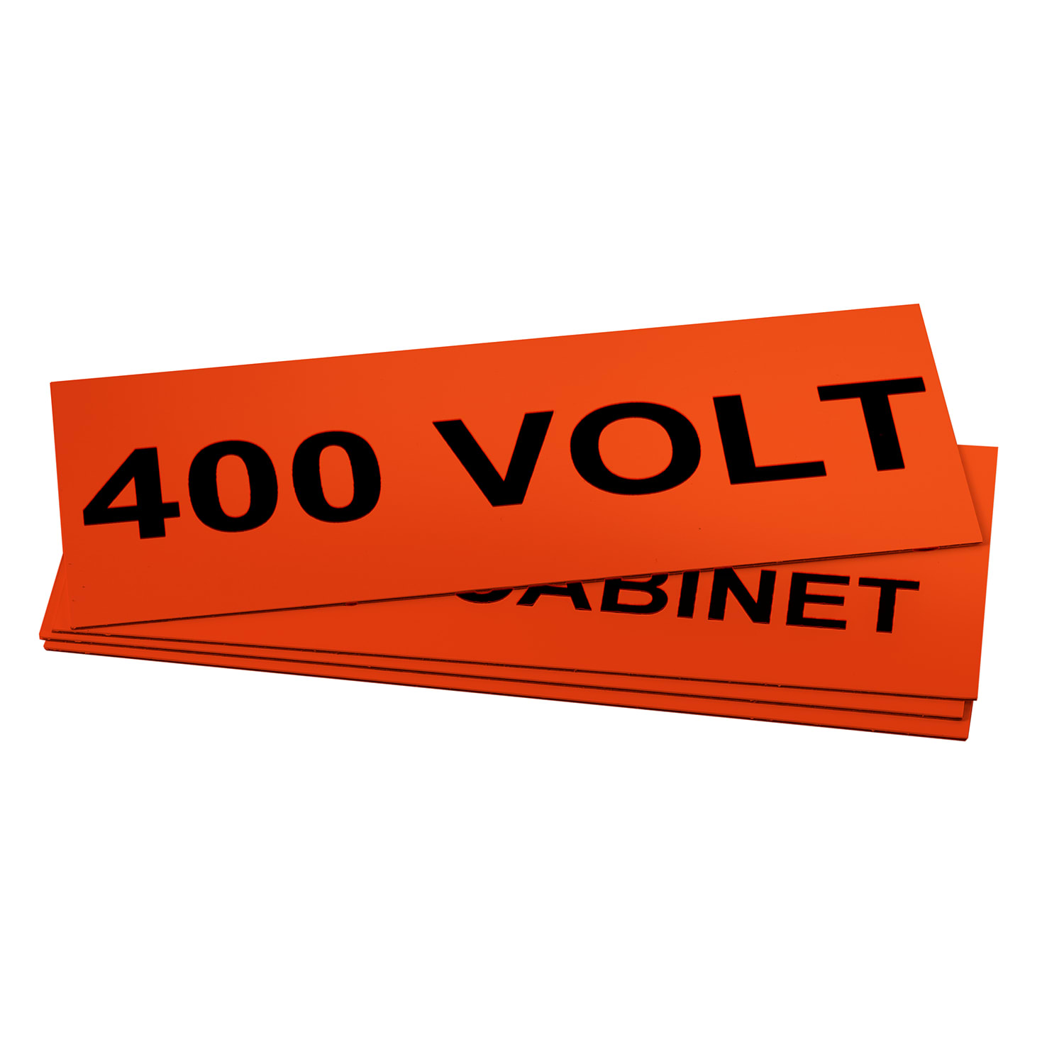 GRAFOPLAST - Targa Quadro in PVC adesiva Arancione 150x60 mm - 15 pezzi