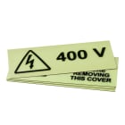 GRAFOPLAST - Targa Quadro in PVC adesiva Fluorescente 150x60 mm - 15 pezzi