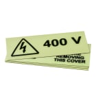 GRAFOPLAST - Targa Quadro in PVC adesiva Fluorescente 150x60 mm - 15 pezzi