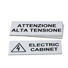 GRAFOPLAST - Targa Quadro in PVC adesivo Bianco 150x60 mm confezione da 15 pezzi