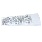 GRAFOPLAST - Tessera Cavi FLAT in PVC Bianco10x4 mm 4320 pezzi. Usata con l'apposito tubetto serie 500. la sagomatura è stata progettata per rendere estremamente facile l'inserimento nel tubetto