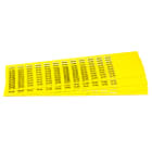 GRAFOPLAST - Tessera Cavi FLAT in PVC Giallo10x4 mm 4320 pezzi. Usata con l'apposito tubetto serie 500. la sagomatura è stata progettata per rendere estremamente facile l'inserimento nel tubetto