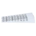 GRAFOPLAST - Tessera Cavi FLAT in PVC Bianco 15x4 mm confezione da 3240 pezzi. Usata con l'apposito tubetto serie 500. la sagomatura è stata progettata per rendere estremamente facile l'inserimento nel tubetto