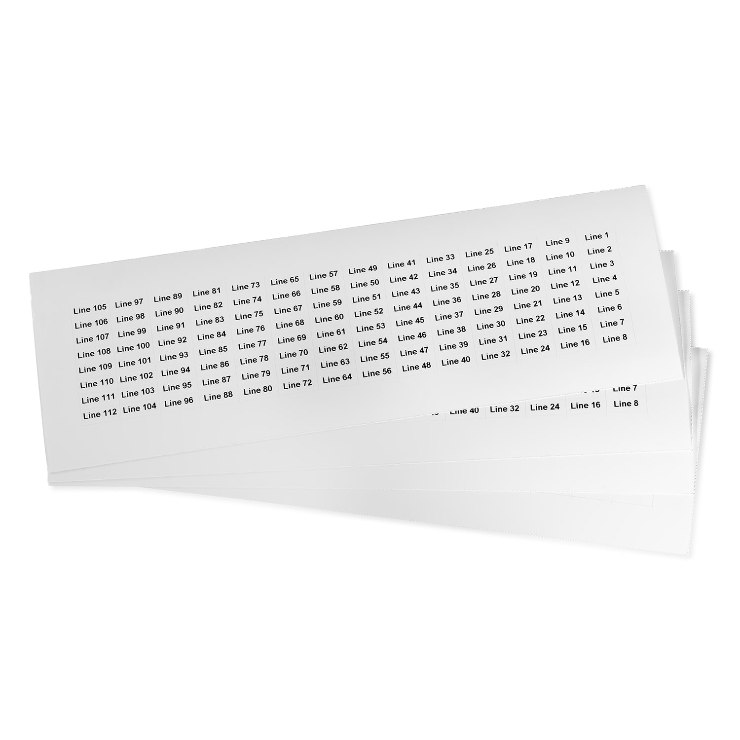 GRAFOPLAST - Etichetta adesiva in vinile Bianco 15x6 mm - confezione da 2240 pezzi. Appositamente studiata per la siglatura delle apparecchiature all'interno del quadro elettrico, buona aderenza alle superfici curve.