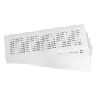 GRAFOPLAST - Etichetta adesiva in vinile Bianco 15x6 mm - confezione da 2240 pezzi. Appositamente studiata per la siglatura delle apparecchiature all'interno del quadro elettrico, buona aderenza alle superfici curve.