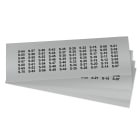GRAFOPLAST - Etichetta Adesiva in vinile Metal 20x7 mm - 1400 pezzi. Appositamente studiata per la siglatura delle apparecchiature all'interno del quadro elettrico, buona aderenza alle superfici curve.