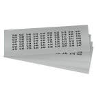 GRAFOPLAST - Etichetta Adesiva in vinile Metal 20x7 mm - 1400 pezzi. Appositamente studiata per la siglatura delle apparecchiature all'interno del quadro elettrico, buona aderenza alle superfici curve.