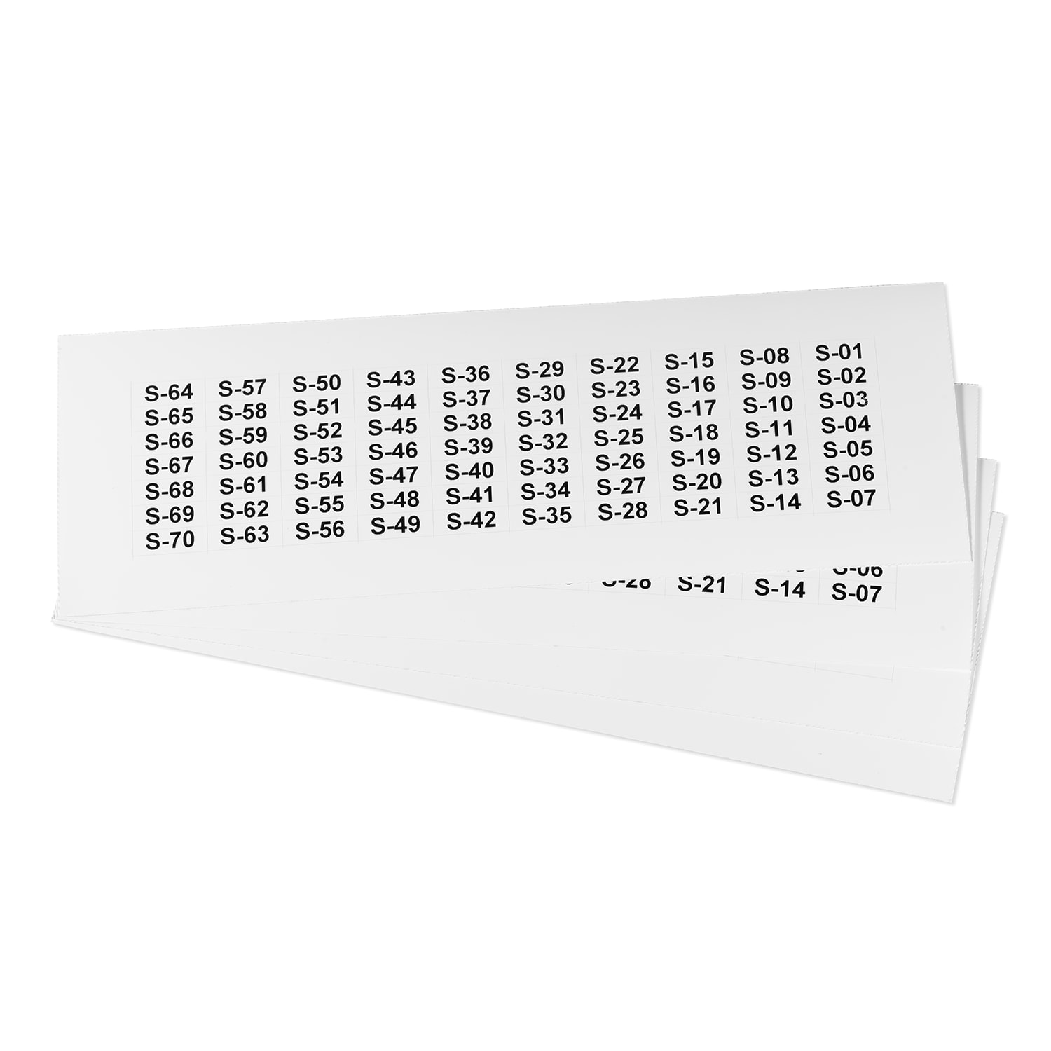 GRAFOPLAST - Etichetta adesiva in vinile Bianco 20x7 mm confezione da 1400 pezzi. Appositamente studiata per la siglatura delle apparecchiature all'interno del quadro elettrico, buona aderenzaalle superfici curve.
