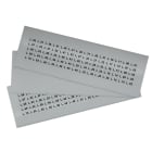 GRAFOPLAST - Etichetta Adesiva in vinile Metal 15x9 mm - 1400 pezzi.  Appositamente studiata per la siglatura delle apparecchiature all'interno del quadro elettrico, buona aderenza alle superfici curve.