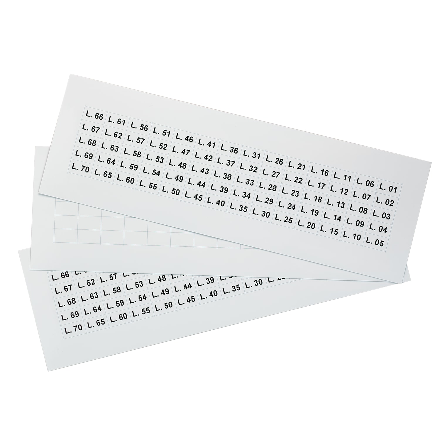 GRAFOPLAST - Etichetta adesiva in vinile Bianco 15x9 mm confezione da 1400 pezzi. Appositamente studiata per la siglatura delle apparecchiature all'interno del quadro elettrico, buona aderenzaalle superfici curve.