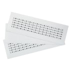 GRAFOPLAST - Etichetta adesiva in vinile Bianco 15x9 mm confezione da 1400 pezzi. Appositamente studiata per la siglatura delle apparecchiature all'interno del quadro elettrico, buona aderenzaalle superfici curve.