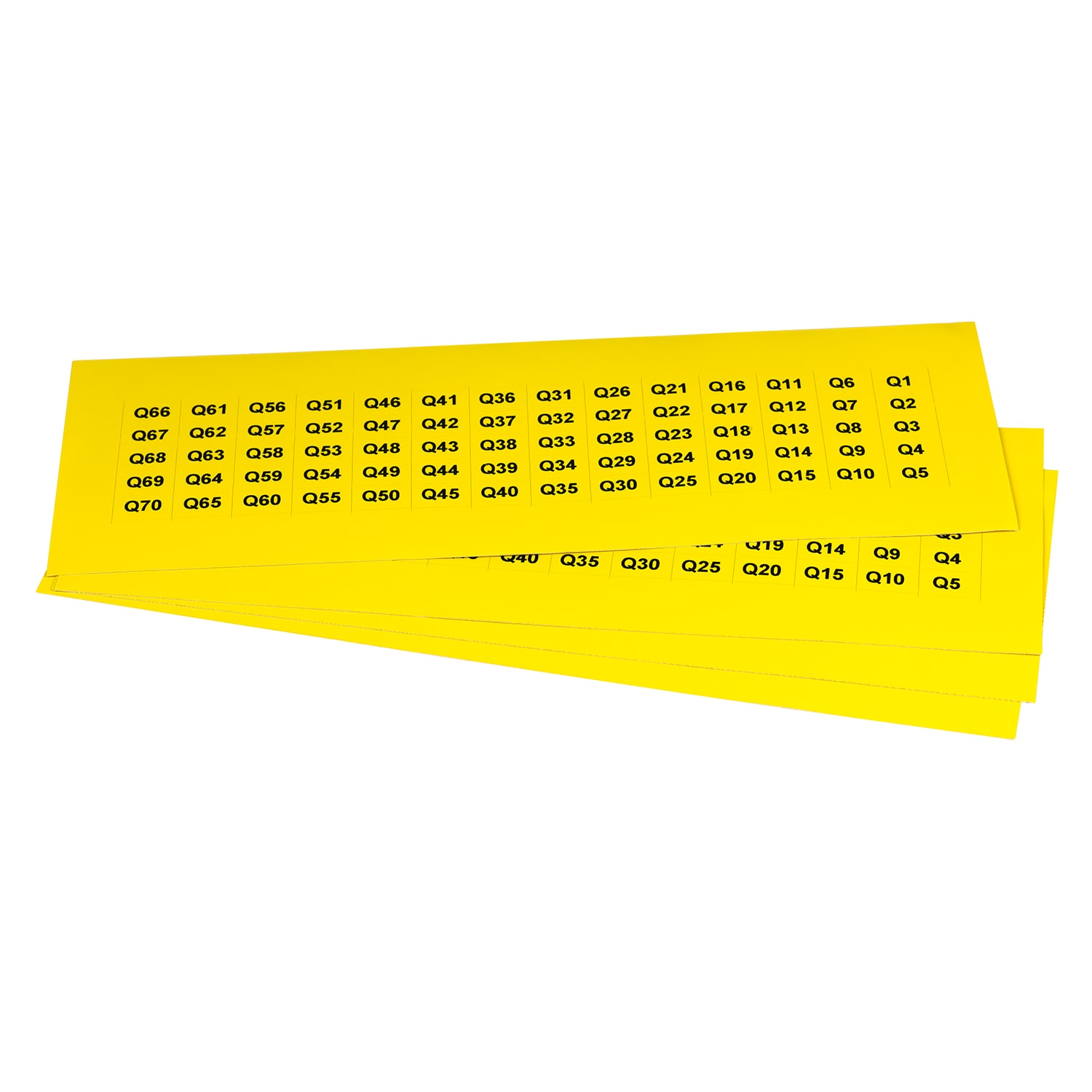 GRAFOPLAST - Etichetta adesiva in vinile Giallo 15x9 mm confezione da 1400 pezzi. Appositamente studiata per la siglatura delle apparecchiature all'interno del quadro elettrico, buona aderenzaalle superfici curve.