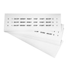 GRAFOPLAST - Etichetta Adesiva in vinile Bianco 27x15 mm - confezione da 480 pezzi. Appositamente studiata per la siglatura delle apparecchiature all'interno del quadro elettrico, buona aderenza alle superfici curve.