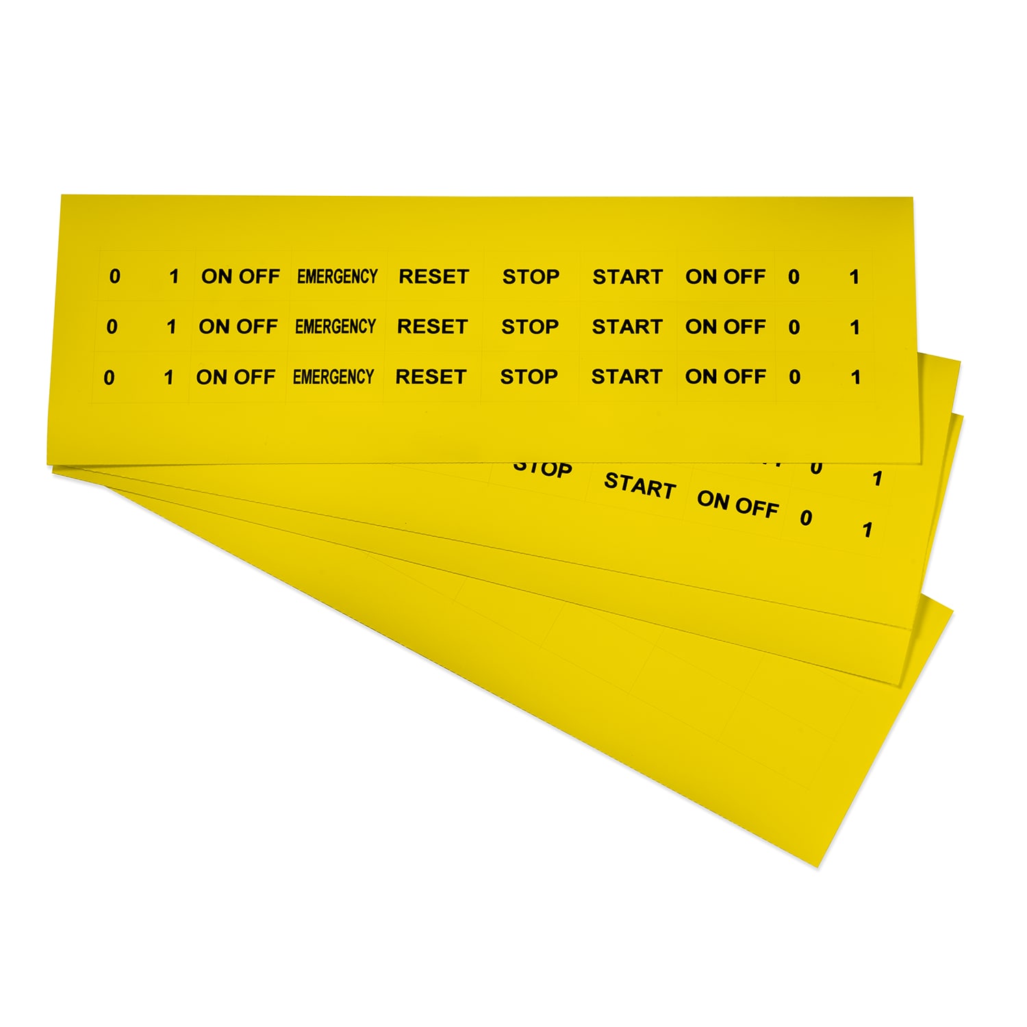 GRAFOPLAST - Etichetta Adesiva in vinile Giallo 27x15 mm - confezione da 480 pezzi. Appositamente studiata per la siglatura delle apparecchiature all'interno del quadro elettrico, buona aderenza alle superfici curve.