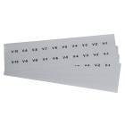 GRAFOPLAST - Etichetta Adesiva in vinile Metal 22x22 mm - 400 pezzi. Appositamente studiata per la siglatura delle apparecchiature all'interno del quadro elettrico, buona aderenza alle superfici curve.