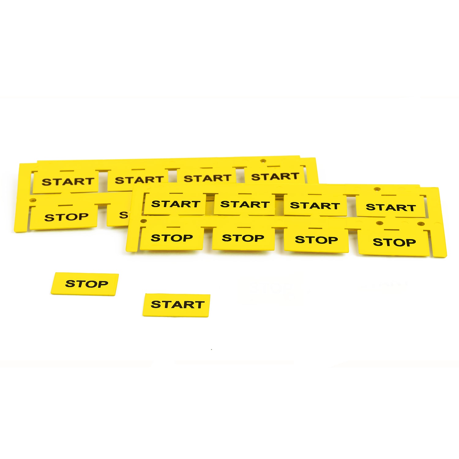 GRAFOPLAST - Targhetta Halogen Free Giallo 27x15 mm 192 pezzi. Targhette rigide prive di alogeni per la siglatura dell'esterno quadro