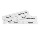 GRAFOPLAST - Targhetta Halogen Free Bianco 67x15 mm 96 pezzi. Targhette rigide prive di alogeni per la siglatura dell'esterno quadro