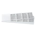 GRAFOPLAST - Targhetta in policarbonato Halogen Free Bianco traslucente 35x9 mm 330 pezzi. Targhetta per pulsanti, binari ed apparecchiature da applicare con tubetto halogen free per una marcatura completa priva di alogeni