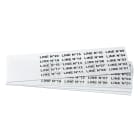 GRAFOPLAST - Targhetta in policarbonato Halogen Free Bianco traslucente 35x9 mm 330 pezzi