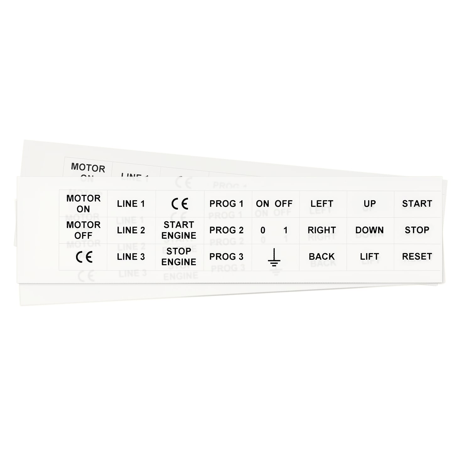 GRAFOPLAST - Targhetta in policarbonato Halogen Free Bianco traslucente 27x15 mm 312 pezzi. Targhetta per pulsanti, binari ed apparecchiature da applicare con tubetto halogen free per una marcatura completa priva di alogeni