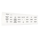 GRAFOPLAST - Targhetta in policarbonato Halogen Free Bianco traslucente 27x15 mm 312 pezzi