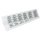 GRAFOPLAST - Targhetta in policarbonato Halogen Free Bianco traslucente 35x15 mm 198 pezzi. Targhetta per pulsanti, binari ed apparecchiature da applicare con tubetto halogen free per una marcatura completa priva di alogeni