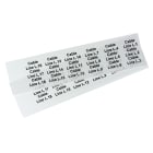 GRAFOPLAST - Targhetta in policarbonato Halogen Free Bianco traslucente 35x15 mm 198 pezzi. Targhetta per pulsanti, binari ed apparecchiature da applicare con tubetto halogen free per una marcatura completa priva di alogeni