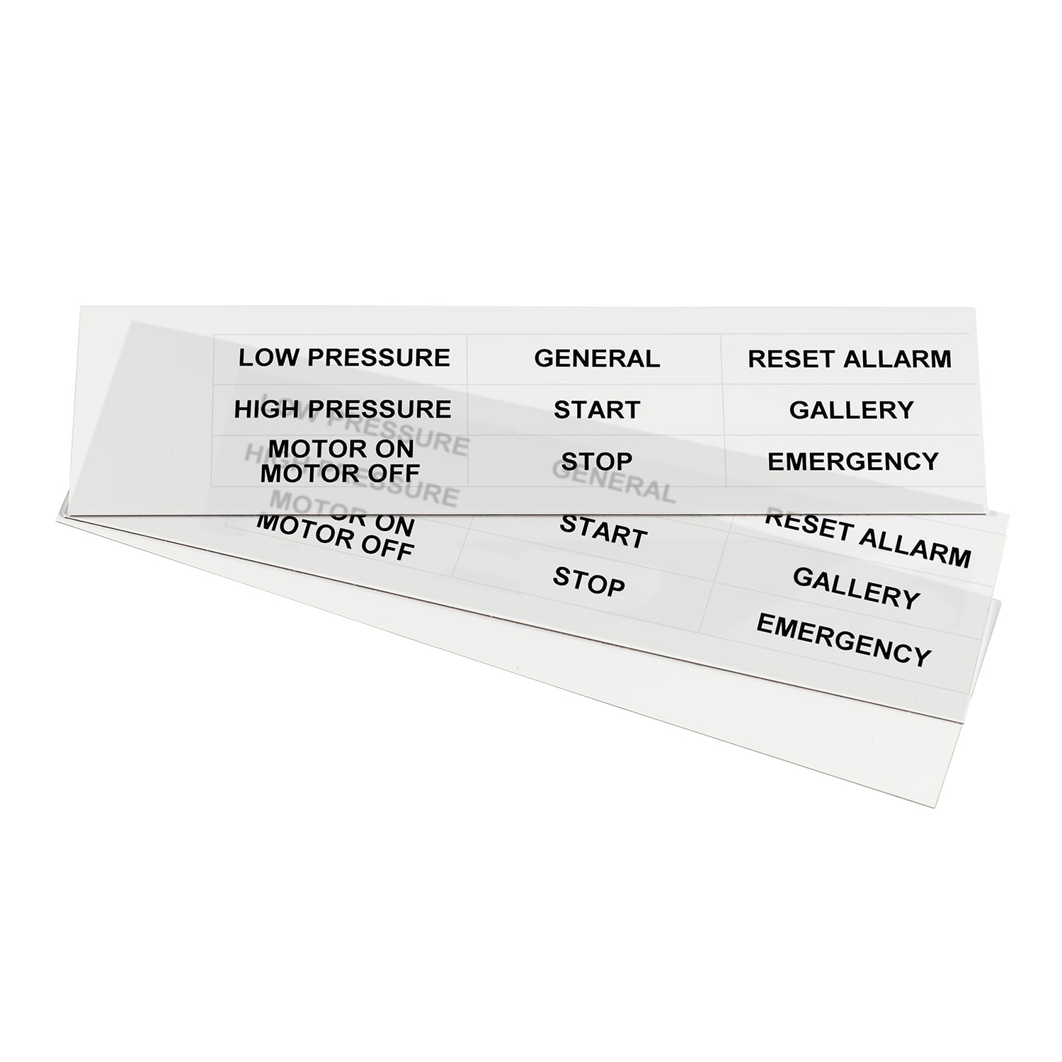 GRAFOPLAST - Targhetta in policarbonato Halogen Free Bianco traslucente 67x15 mm 117 pezzi. Targhetta per pulsanti, binari ed apparecchiature da applicare con tubetto halogen free per una marcatura completa priva di alogeni