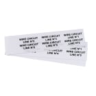 GRAFOPLAST - Targhetta in policarbonato Halogen Free Bianco traslucente 67x20 mm 108 pezzi. Targhetta per pulsanti, binari ed apparecchiature da applicare con tubetto halogen free per una marcatura completa priva di alogeni