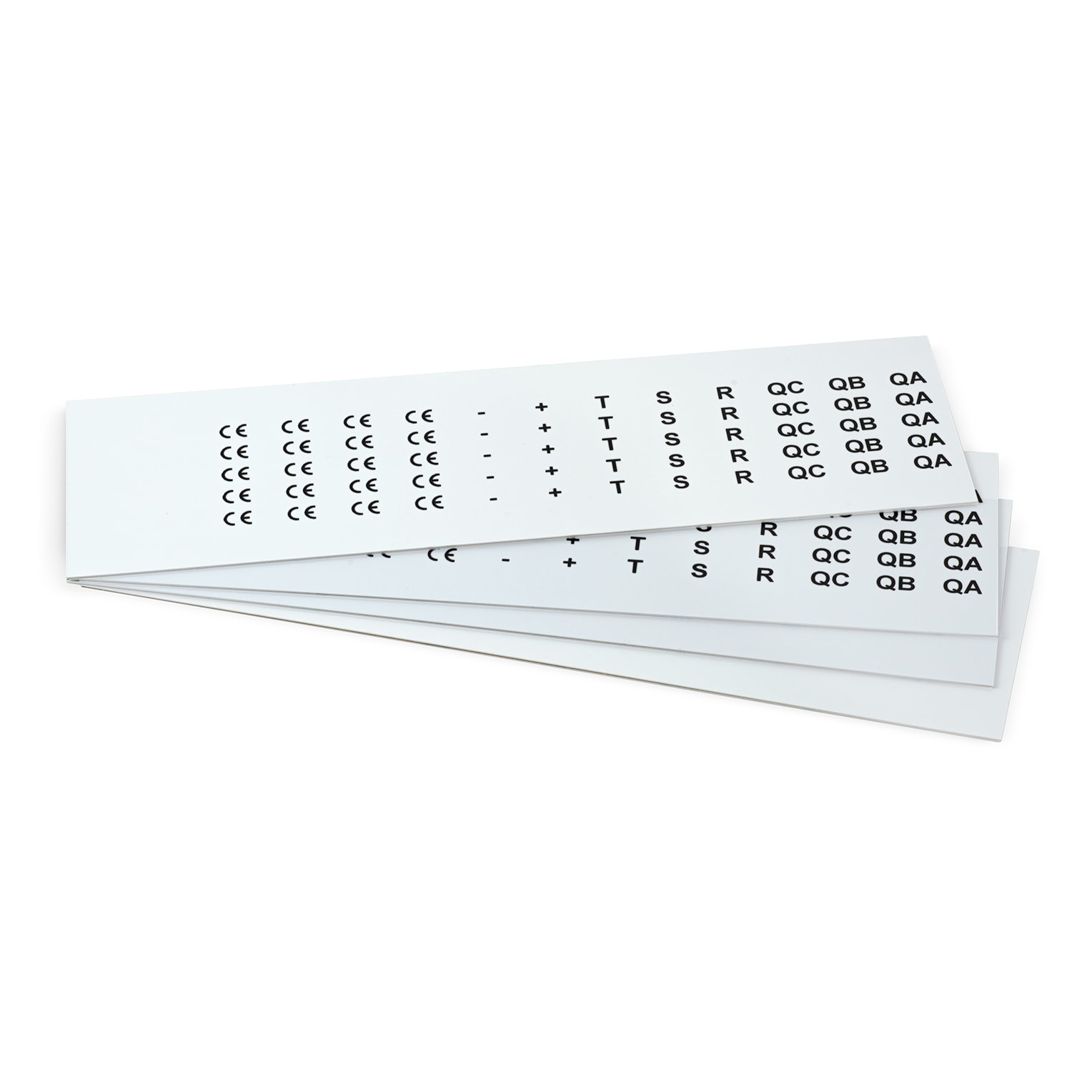 GRAFOPLAST - Targhetta adesiva  in policarbonato Halogen Free Bianco traslucente 17x9 mm 660 pezzi. Targhetta per pulsanti, binari ed apparecchiature da incollare tramite il suo adesivo per unamarcatura completa priva di alogeni