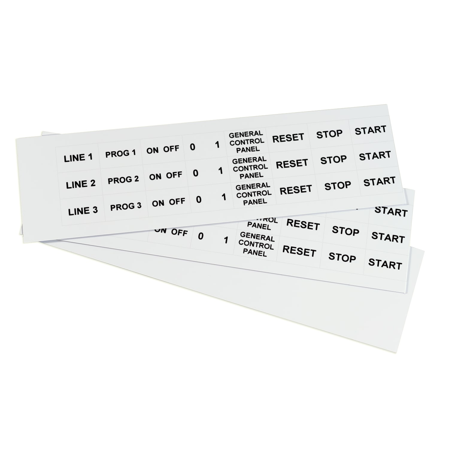 GRAFOPLAST - Targhetta adesiva in policarbonato Halogen Free Bianco traslucente 27x18mm 264 pezzi. Targhetta per pulsanti, binari ed apparecchiature da incollare tramite il suo adesivo per unamarcatura completa priva di alogeni