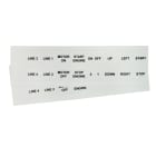 GRAFOPLAST - Targhetta adesiva in policarbonato Halogen Free Bianco traslucente27x27mm 352 pezzi. Targhetta per pulsanti, binari ed apparecchiature da incollare tramite il suo adesivo per unamarcatura completa priva di alogeni