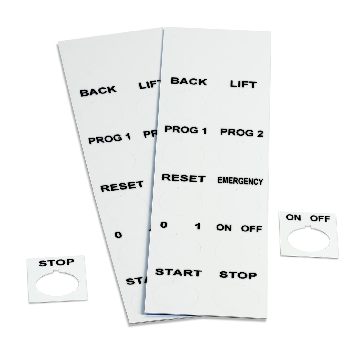 GRAFOPLAST - Targa adesiva in policarbonato Halogen Free Bianco traslucente 40x30mm D=22,5 270 pezzi