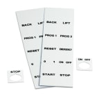 GRAFOPLAST - Targa adesiva in policarbonato Halogen Free Bianco traslucente 40x30mm D=22,5 270 pezzi. Targhetta per pulsanti, binari ed apparecchiature da incollare tramite il suo adesivo peruna marcatura completa priva di alogeni