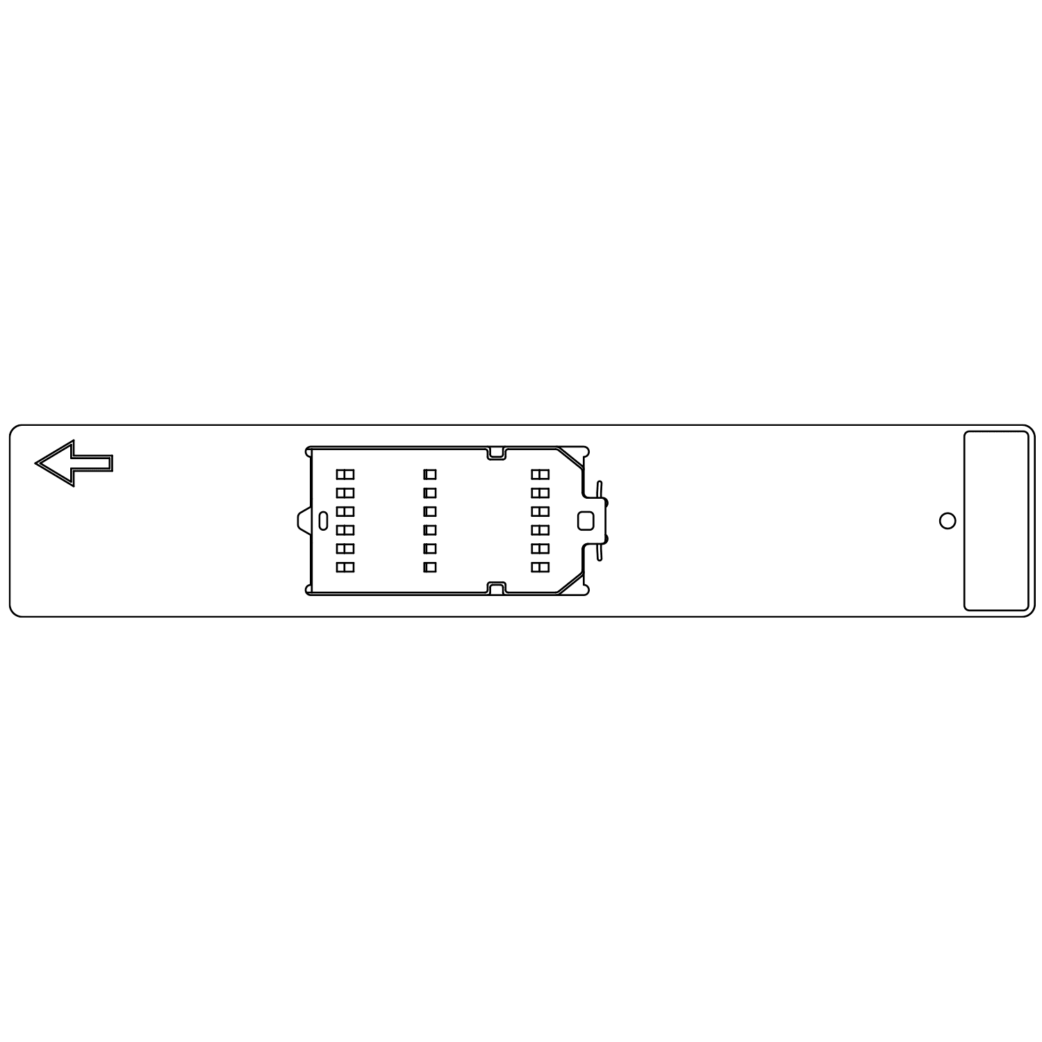 GRAFOPLAST - Piastra per EVOMAX per stampare tessere da filo - inserimento singolo - 1 pezzo