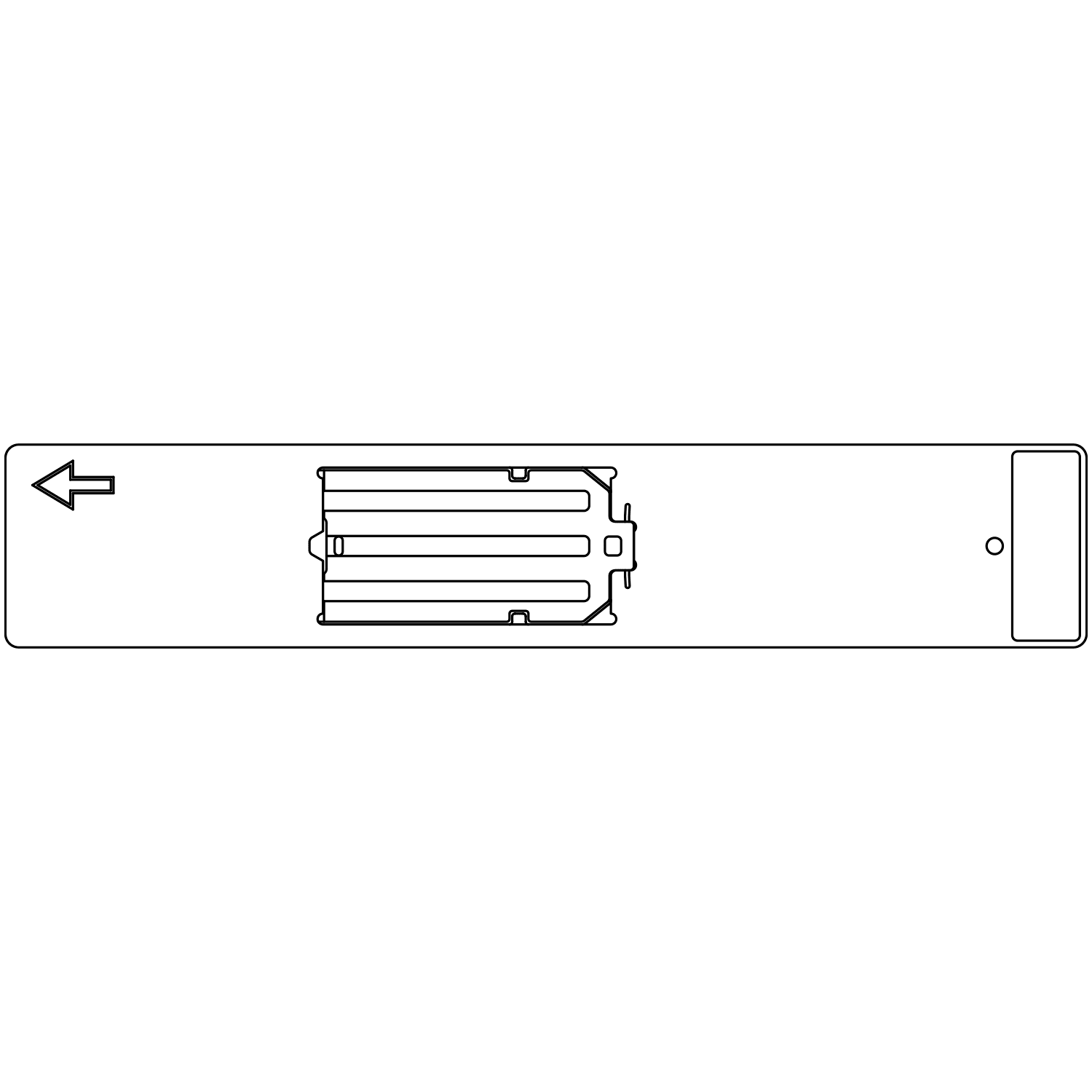GRAFOPLAST - Piastra per tessere da Morsetti AF Wago Inserimento singolo - 1 pezzo. Accessorio per stampante EVOMAX