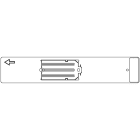 GRAFOPLAST - Piastra per tessere da morsetti Serie AF Inserimento singolo - 1 pezzo. Accessorio per stampante EVOMAX