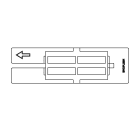 GRAFOPLAST - Piastra per EVOMAX per stampare tessere da 27x15, 50x15, 67x15 mm - 1 pezzo. Accessorio per stampante EVOMAX