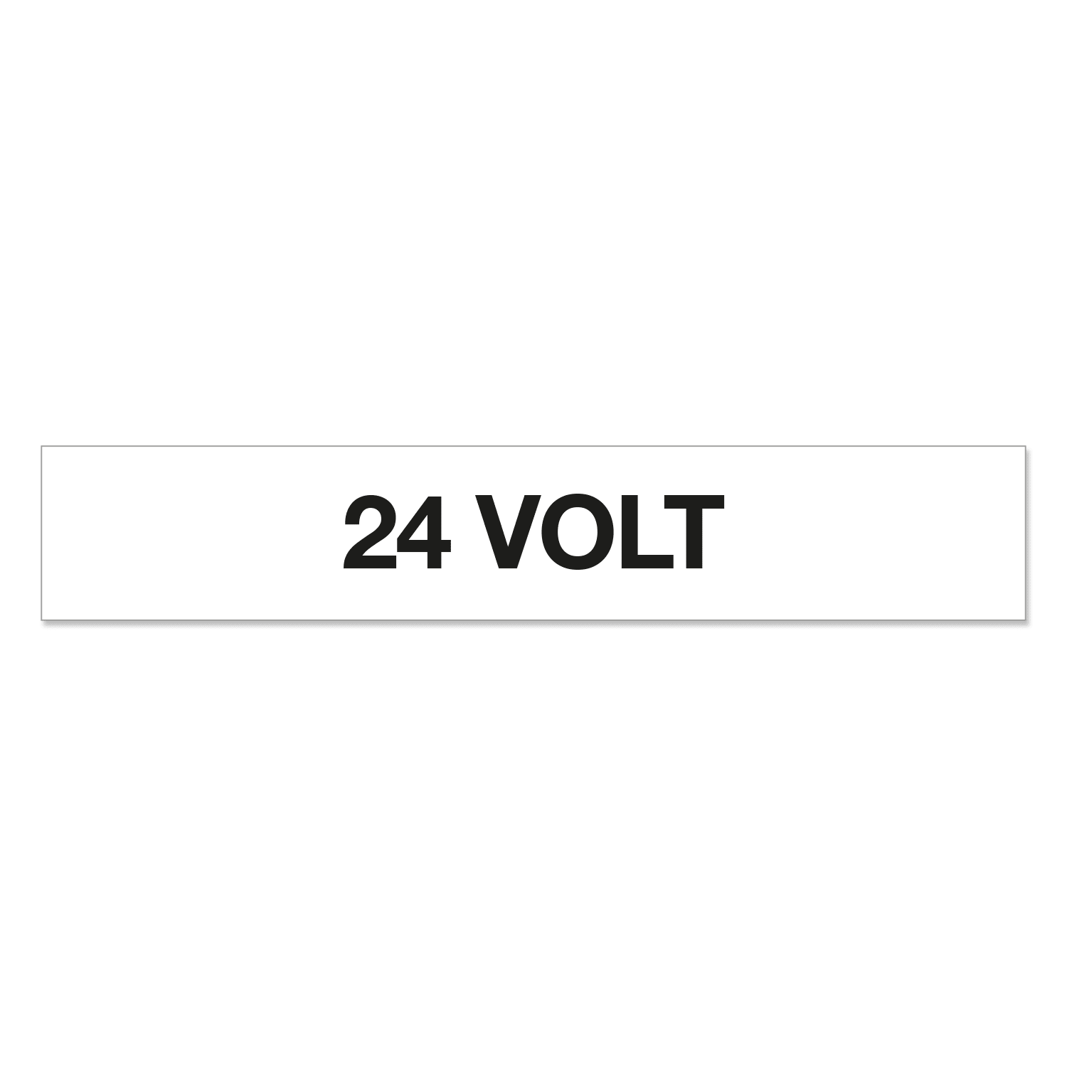 GRAFOPLAST - Targhetta in vinile Adesivo 24 VOLT 68 x 12 mm - 44 pz per foglio