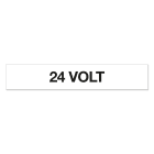 GRAFOPLAST - Targhetta in vinile Adesivo 24 VOLT 68 x 12 mm - 44 pz per foglio