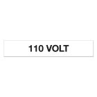 GRAFOPLAST - Etichetta 110 VOLT in vinile adesivo dimensioni L=68 mm, H=12 mm, 44 per foglio